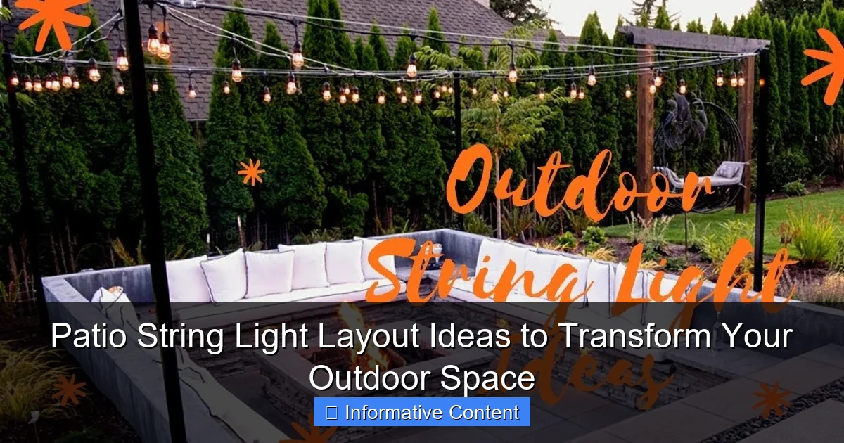 Patio String Light Layout Ideas to Transform Your Outdoor Space
