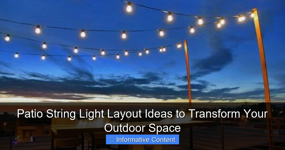 Patio String Light Layout Ideas to Transform Your Outdoor Space