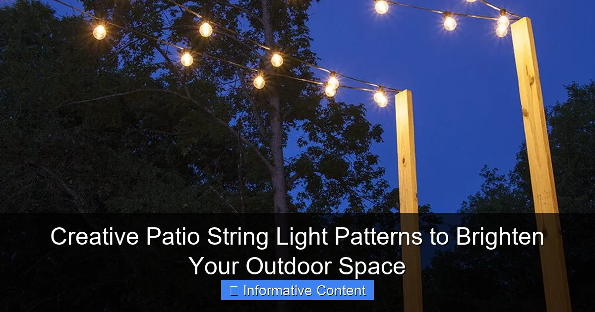 Creative Patio String Light Patterns to Brighten Your Outdoor Space