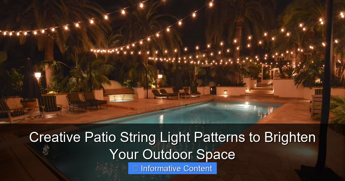 Creative Patio String Light Patterns to Brighten Your Outdoor Space