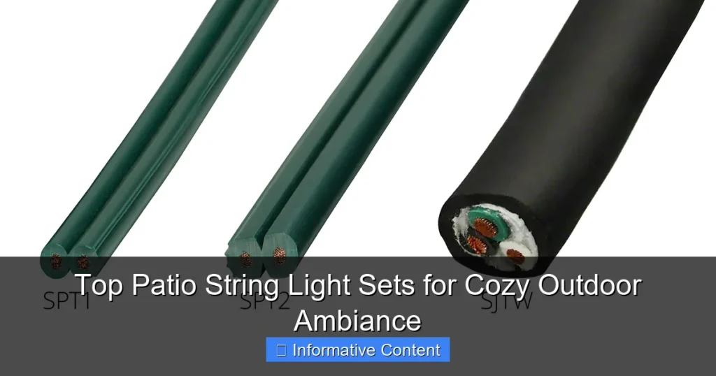 Top Patio String Light Sets for Cozy Outdoor Ambiance
