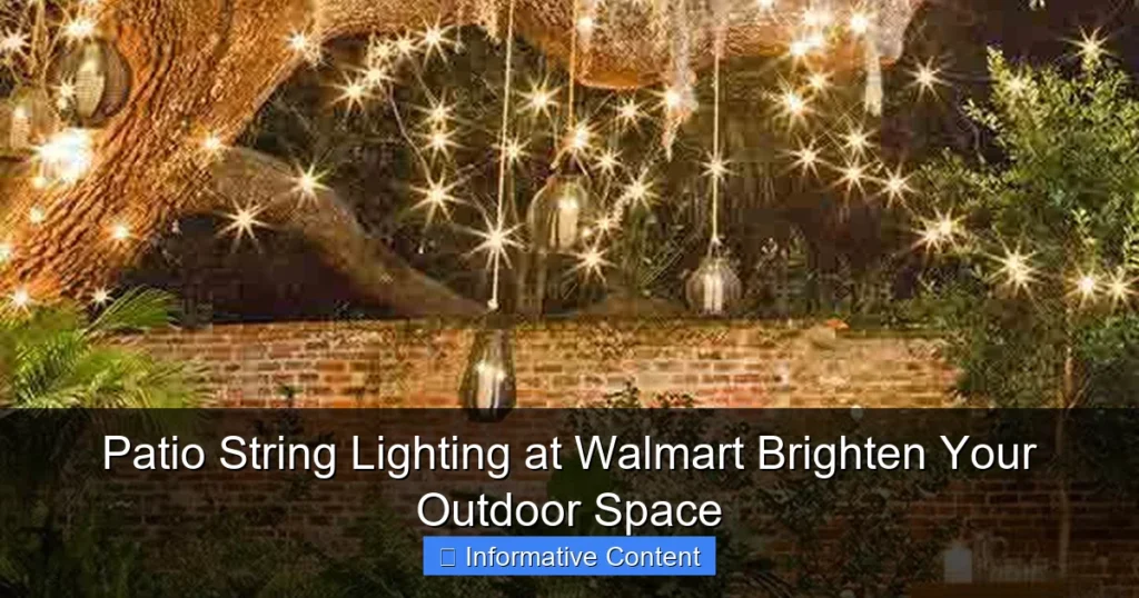 Patio String Lighting at Walmart Brighten Your Outdoor Space