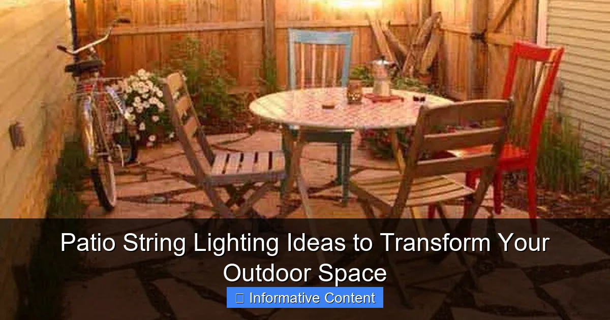 Patio String Lighting Ideas to Transform Your Outdoor Space
