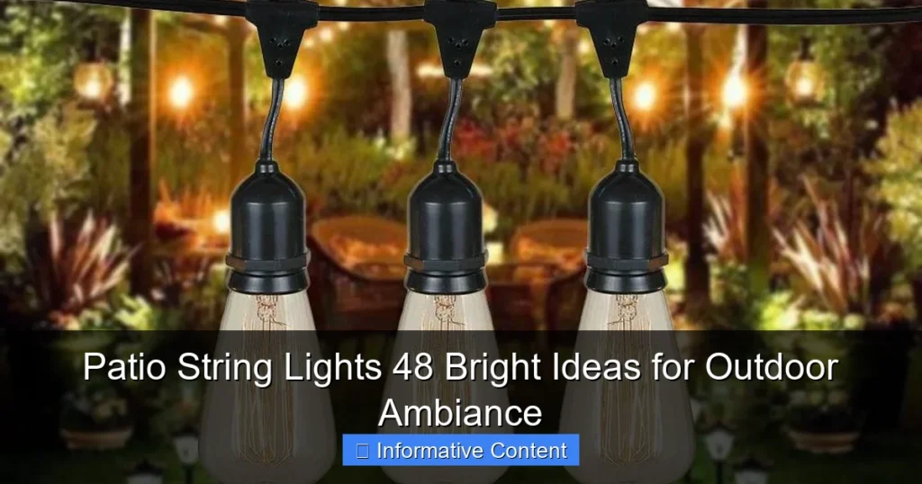 Patio String Lights 48 Bright Ideas for Outdoor Ambiance