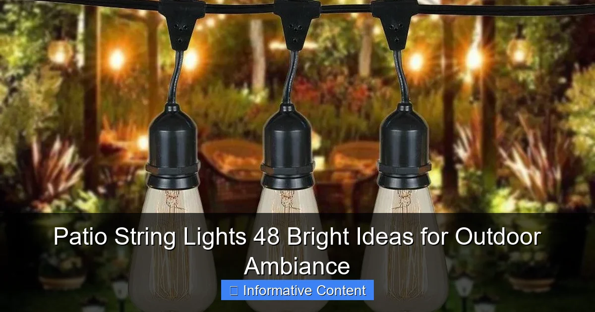 Patio String Lights 48 Bright Ideas for Outdoor Ambiance