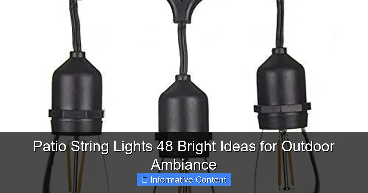 Patio String Lights 48 Bright Ideas for Outdoor Ambiance