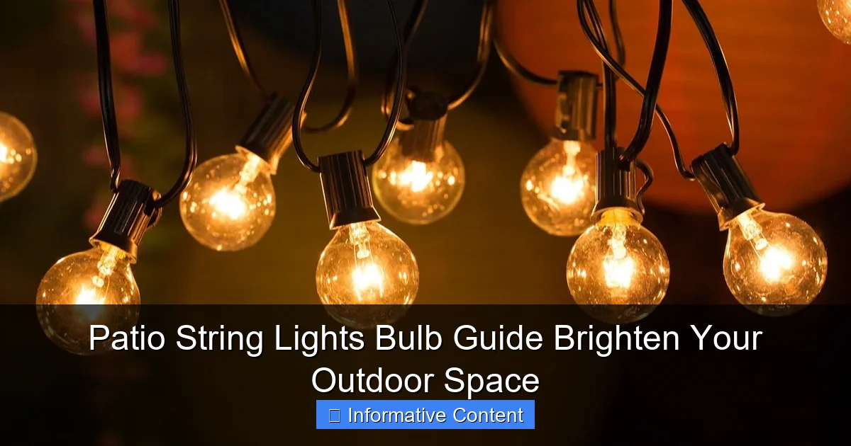 Patio String Lights Bulb Guide Brighten Your Outdoor Space