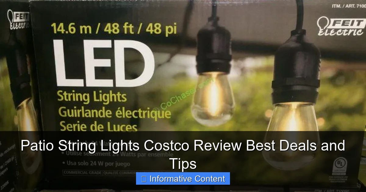 Patio String Lights Costco Review Best Deals and Tips