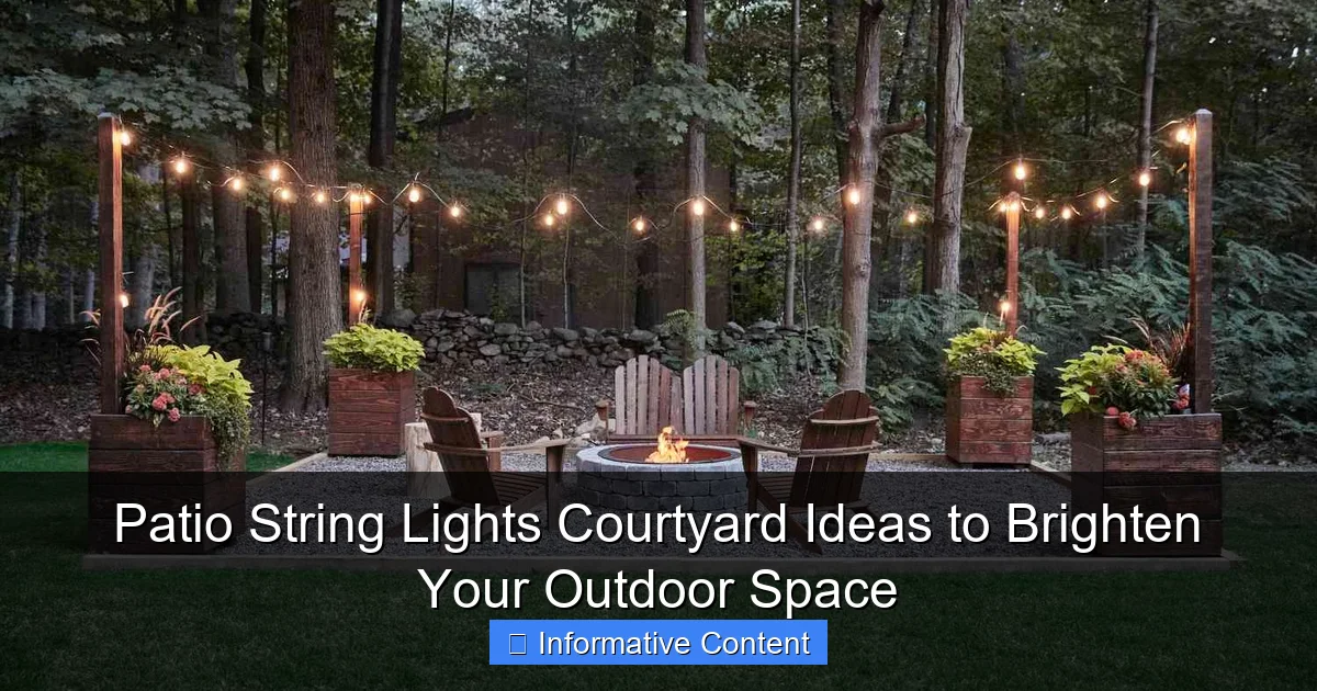 Patio String Lights Courtyard Ideas to Brighten Your Outdoor Space