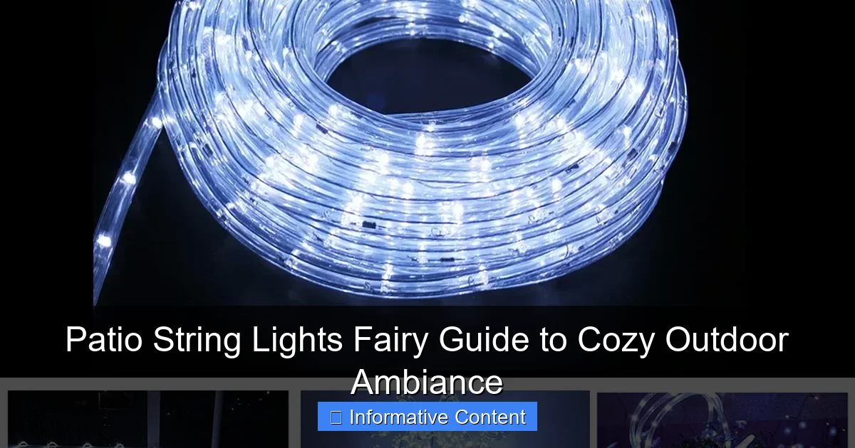 Patio String Lights Fairy Guide to Cozy Outdoor Ambiance