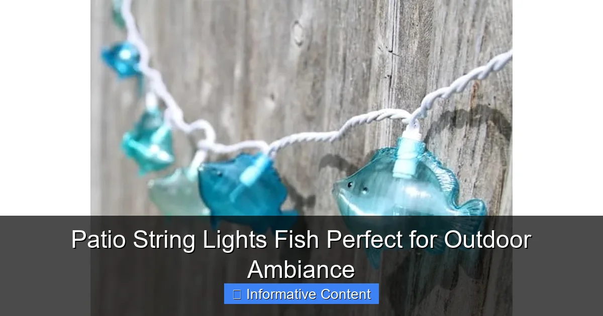 Patio String Lights Fish Perfect for Outdoor Ambiance