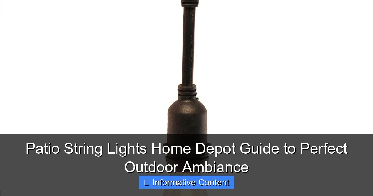 Patio String Lights Home Depot Guide to Perfect Outdoor Ambiance