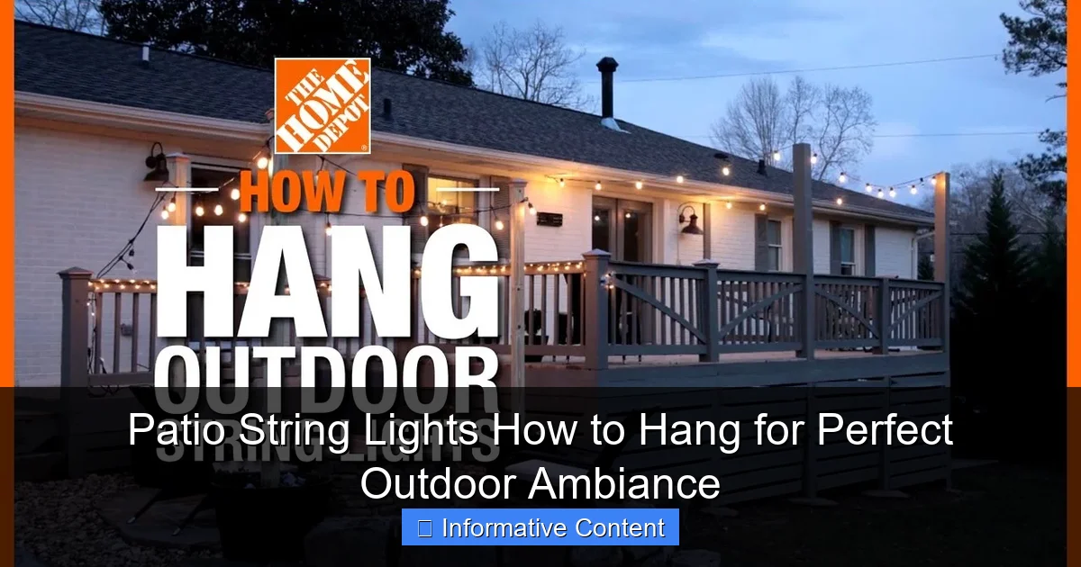 Patio String Lights How to Hang for Perfect Outdoor Ambiance