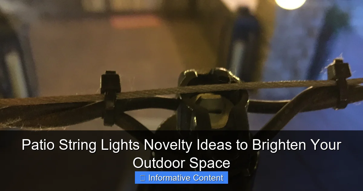 Patio String Lights Novelty Ideas to Brighten Your Outdoor Space