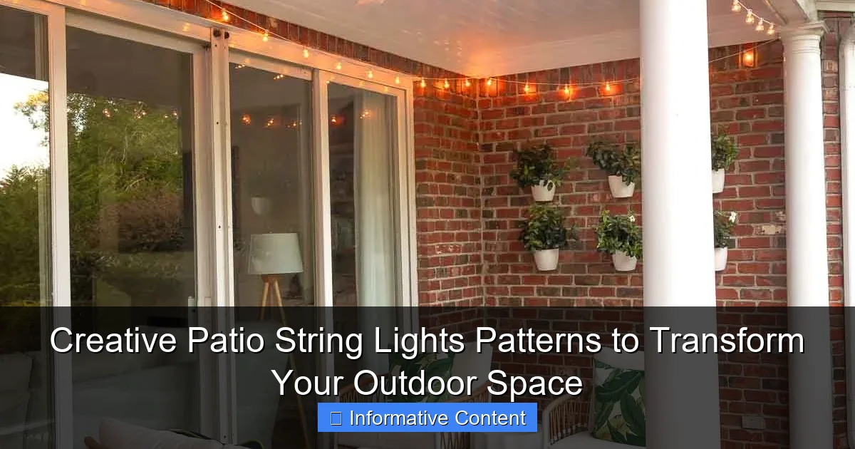 Creative Patio String Lights Patterns to Transform Your Outdoor Space