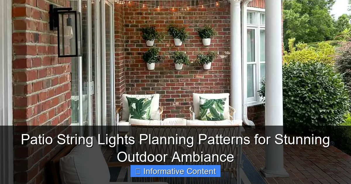 Patio String Lights Planning Patterns for Stunning Outdoor Ambiance