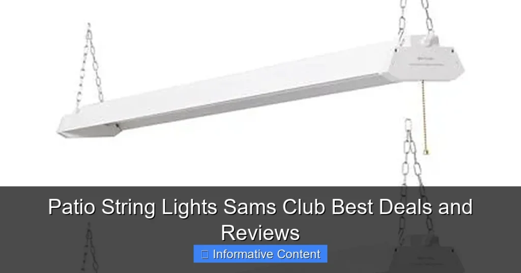 Patio String Lights Sams Club Best Deals and Reviews