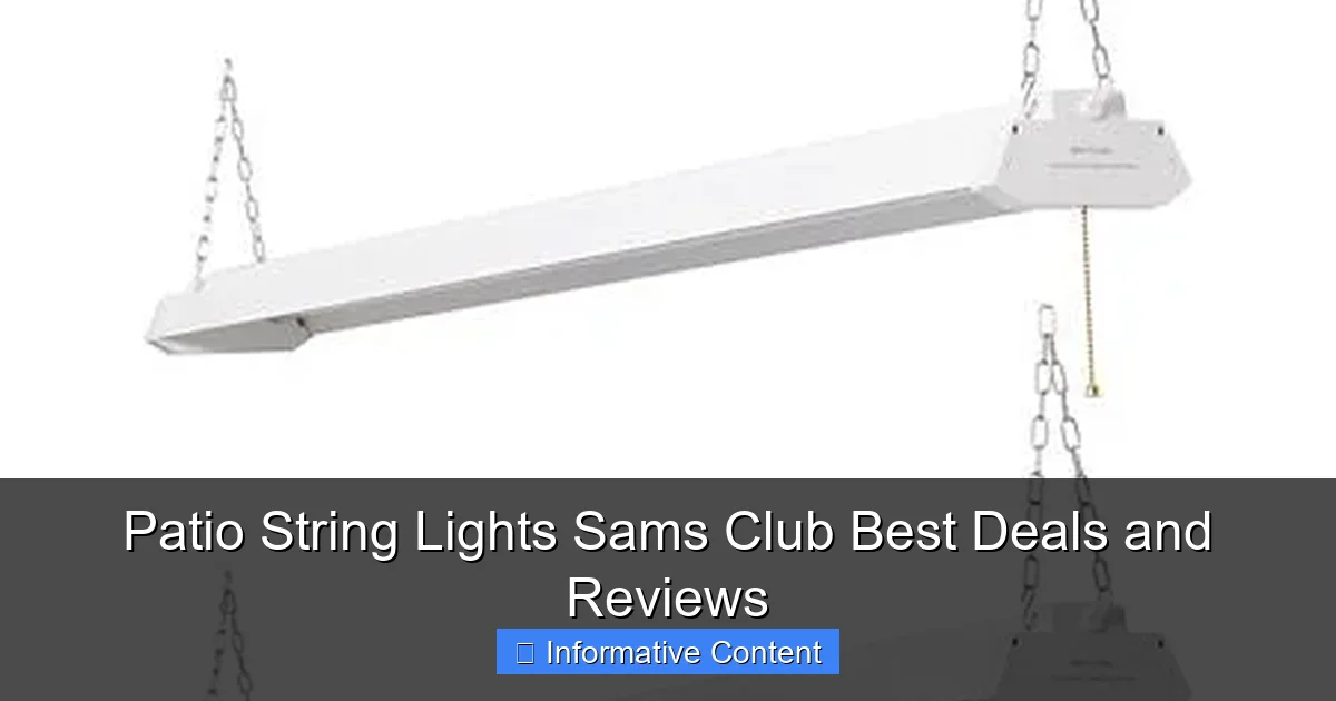 Patio String Lights Sams Club Best Deals and Reviews