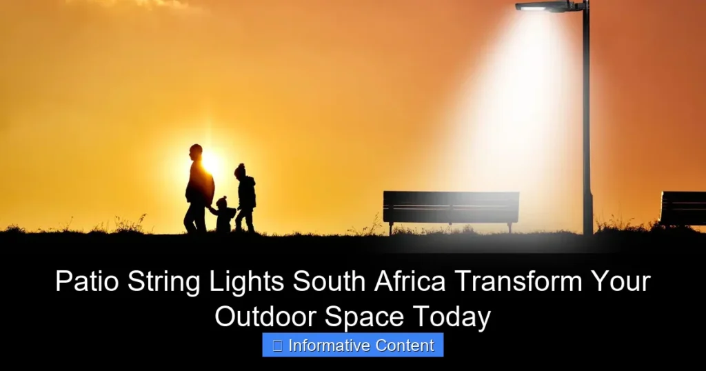 Patio String Lights South Africa Transform Your Outdoor Space Today