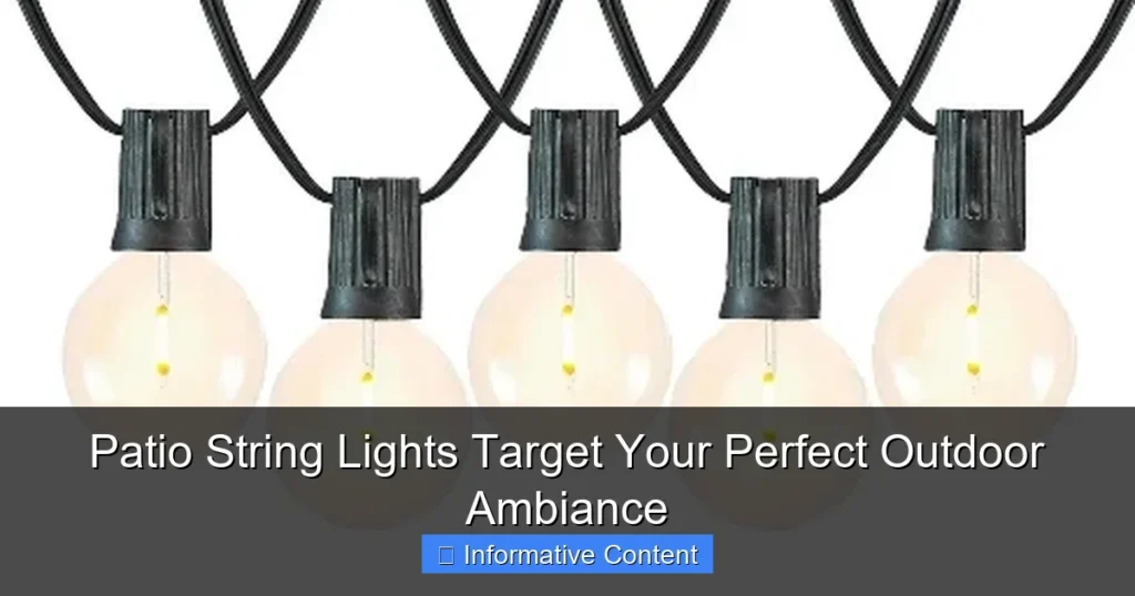 Patio String Lights Target Your Perfect Outdoor Ambiance