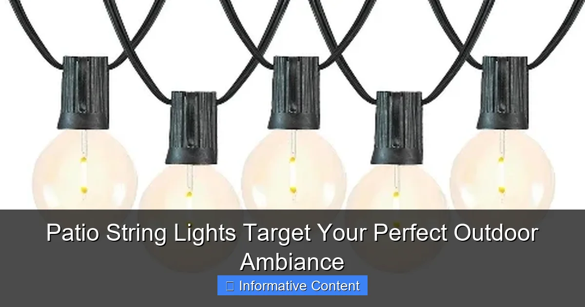 Patio String Lights Target Your Perfect Outdoor Ambiance