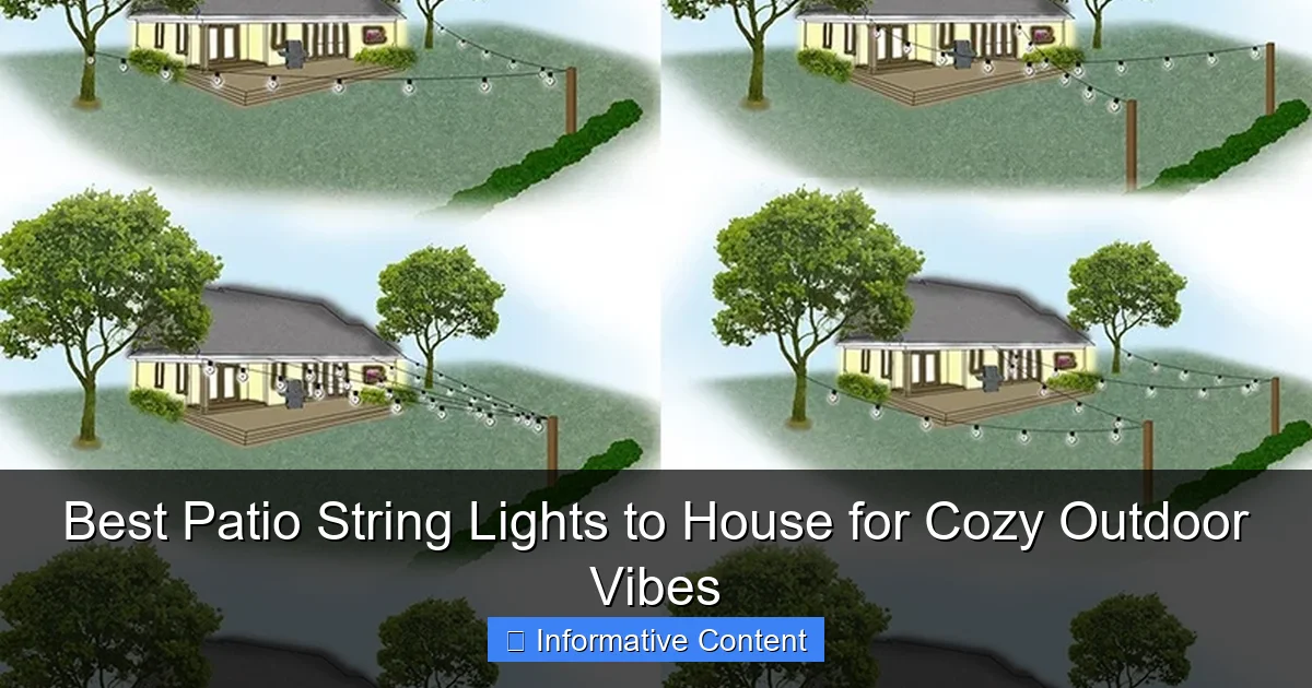 Best Patio String Lights to House for Cozy Outdoor Vibes