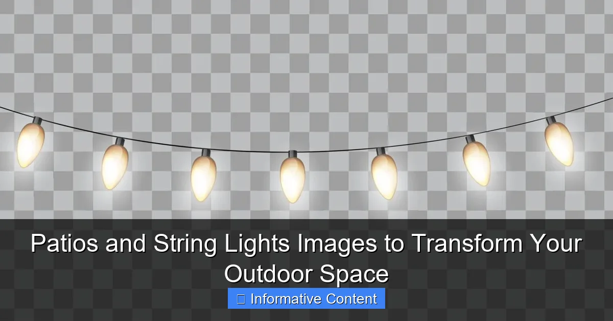 Patios and String Lights Images to Transform Your Outdoor Space