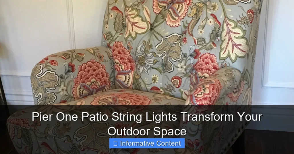 Pier One Patio String Lights Transform Your Outdoor Space