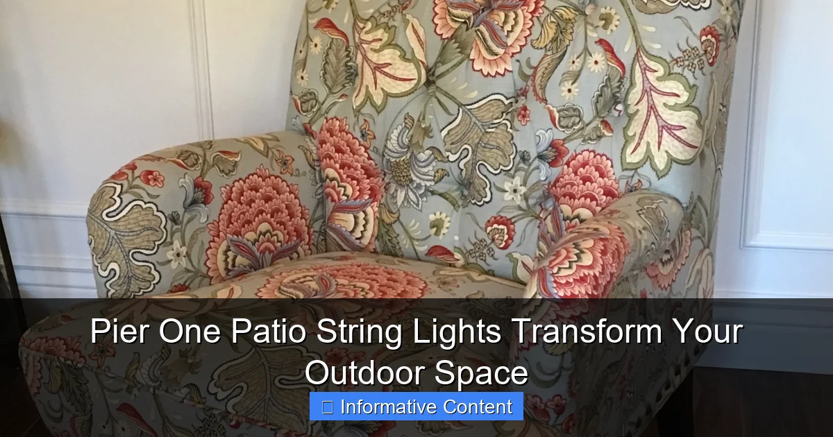 Pier One Patio String Lights Transform Your Outdoor Space