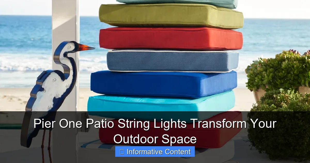 Pier One Patio String Lights Transform Your Outdoor Space