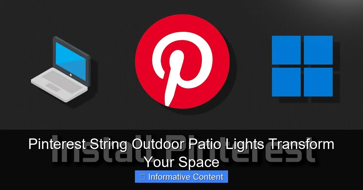 Pinterest String Outdoor Patio Lights Transform Your Space