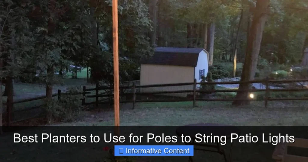 Best Planters to Use for Poles to String Patio Lights