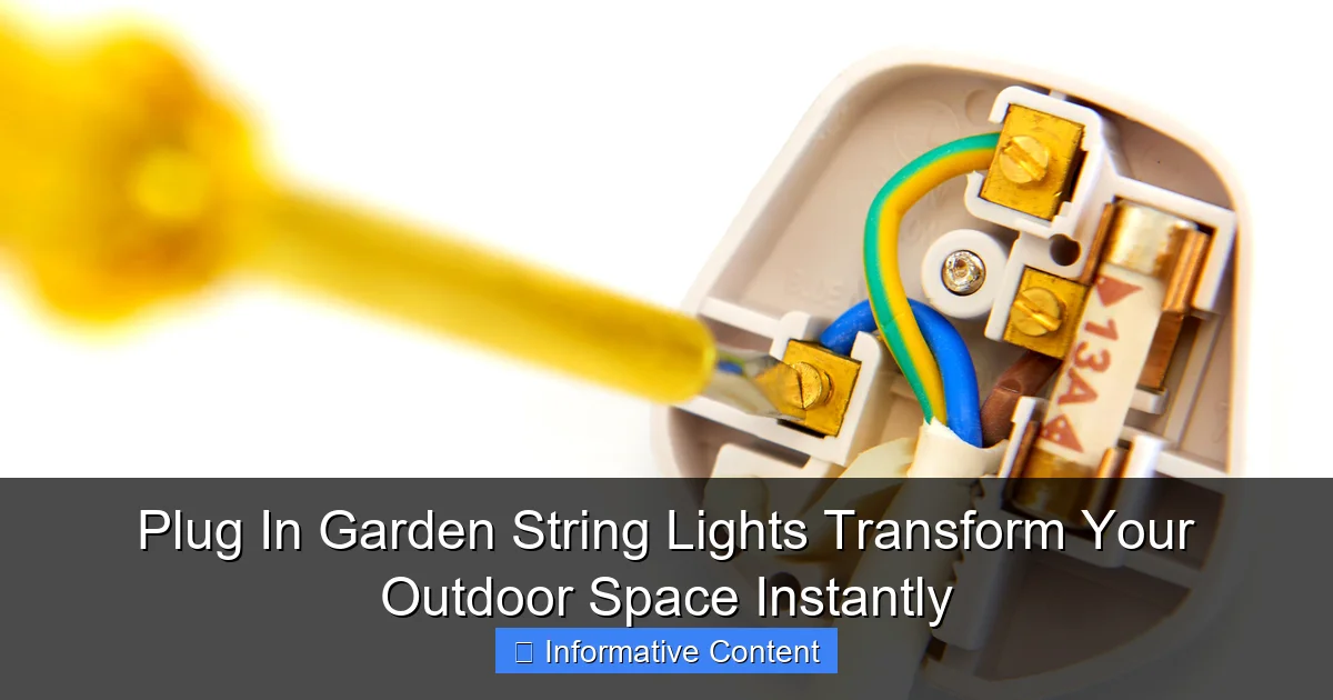 Plug In Garden String Lights Transform Your Outdoor Space Instantly