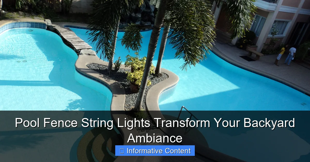 Pool Fence String Lights Transform Your Backyard Ambiance