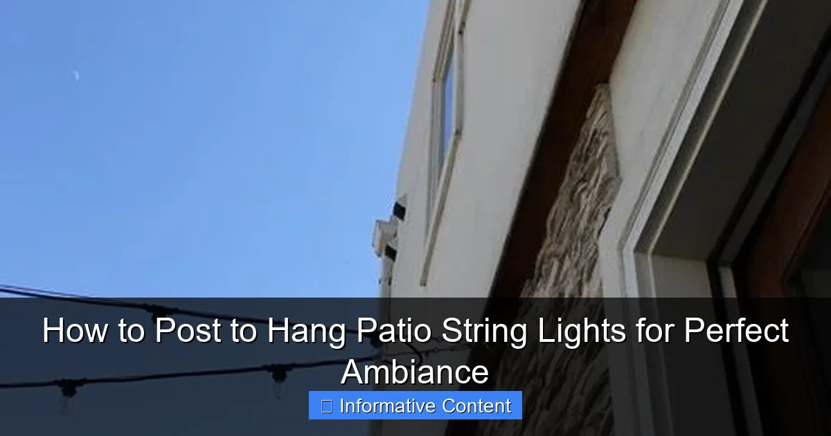 How to Post to Hang Patio String Lights for Perfect Ambiance