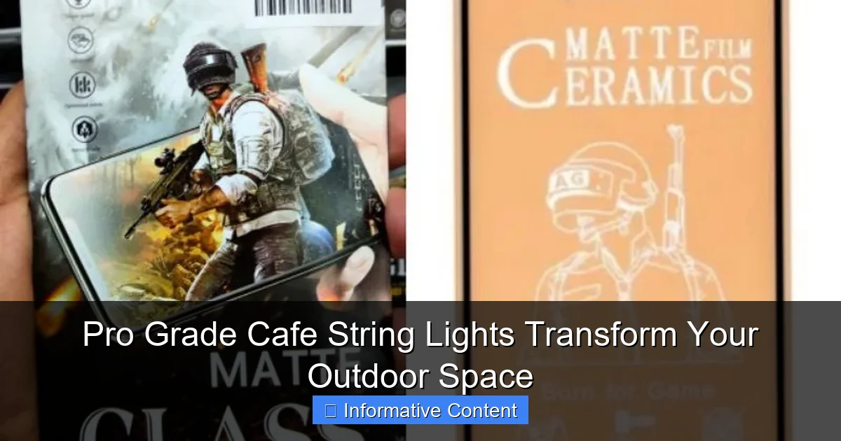 Pro Grade Cafe String Lights Transform Your Outdoor Space