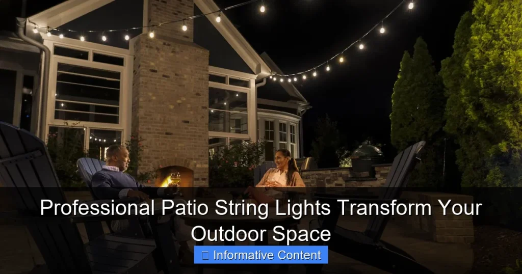 Professional Patio String Lights Transform Your Outdoor Space