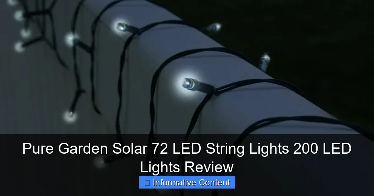 Pure Garden Solar 72 LED String Lights 200 LED Lights Review