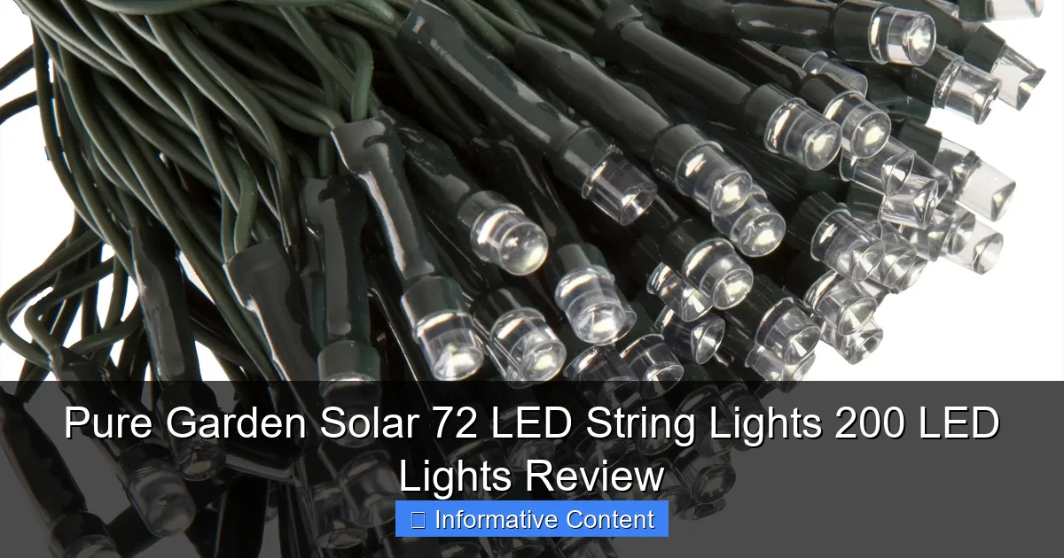Pure Garden Solar 72 LED String Lights 200 LED Lights Review