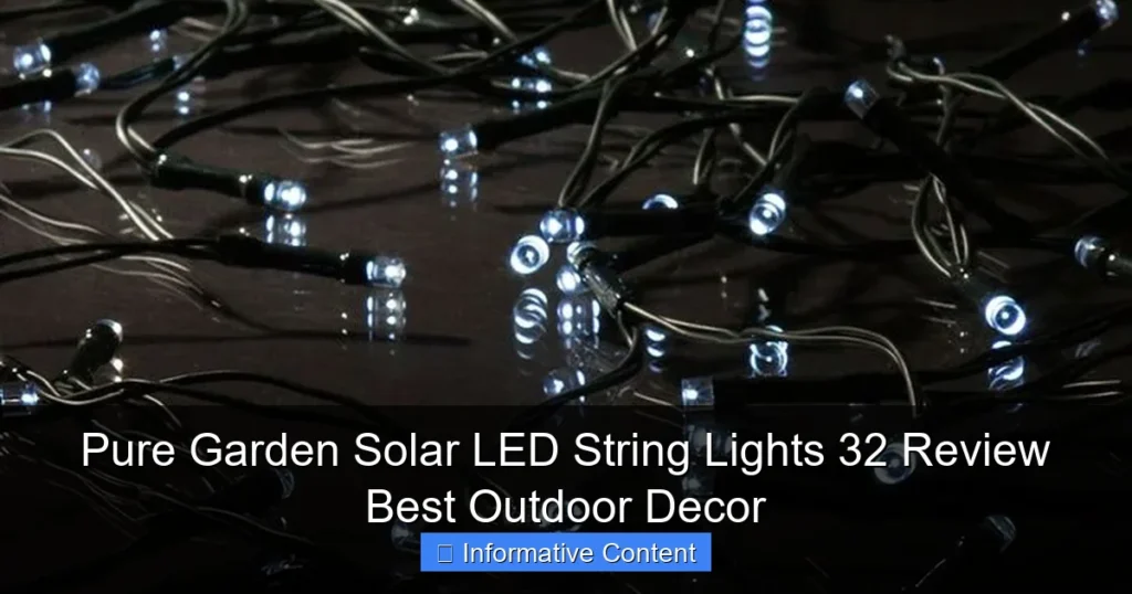 Pure Garden Solar LED String Lights 32 Review Best Outdoor Decor