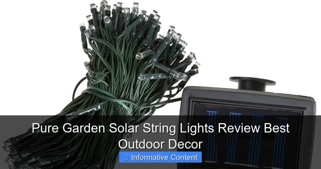 Pure Garden Solar String Lights Review Best Outdoor Decor