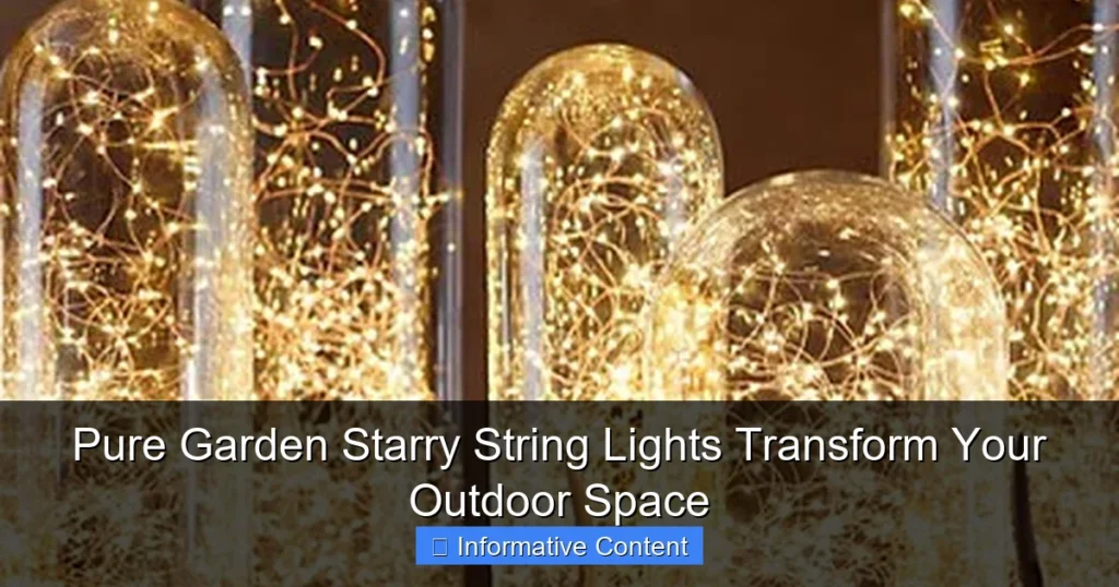 Pure Garden Starry String Lights Transform Your Outdoor Space