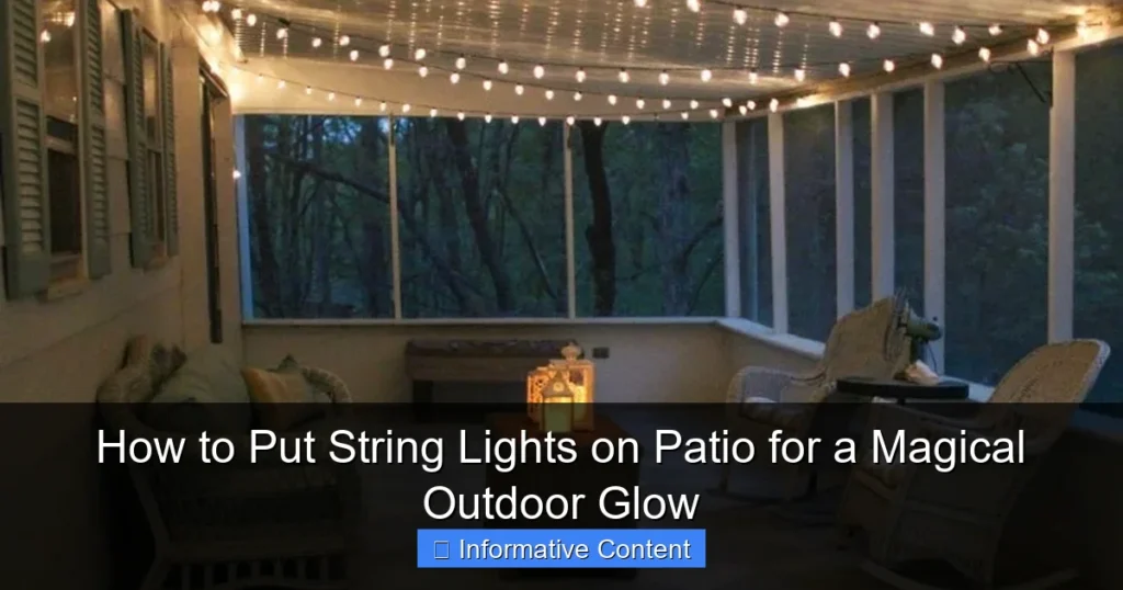 How to Put String Lights on Patio for a Magical Outdoor Glow