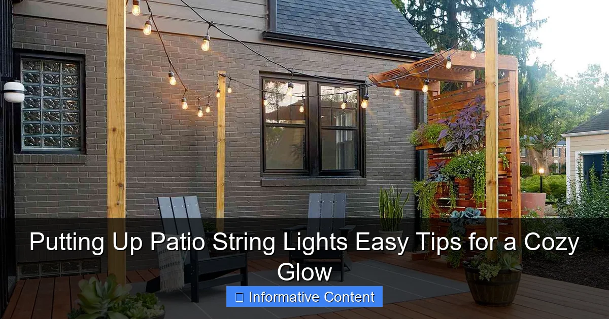Putting Up Patio String Lights Easy Tips for a Cozy Glow
