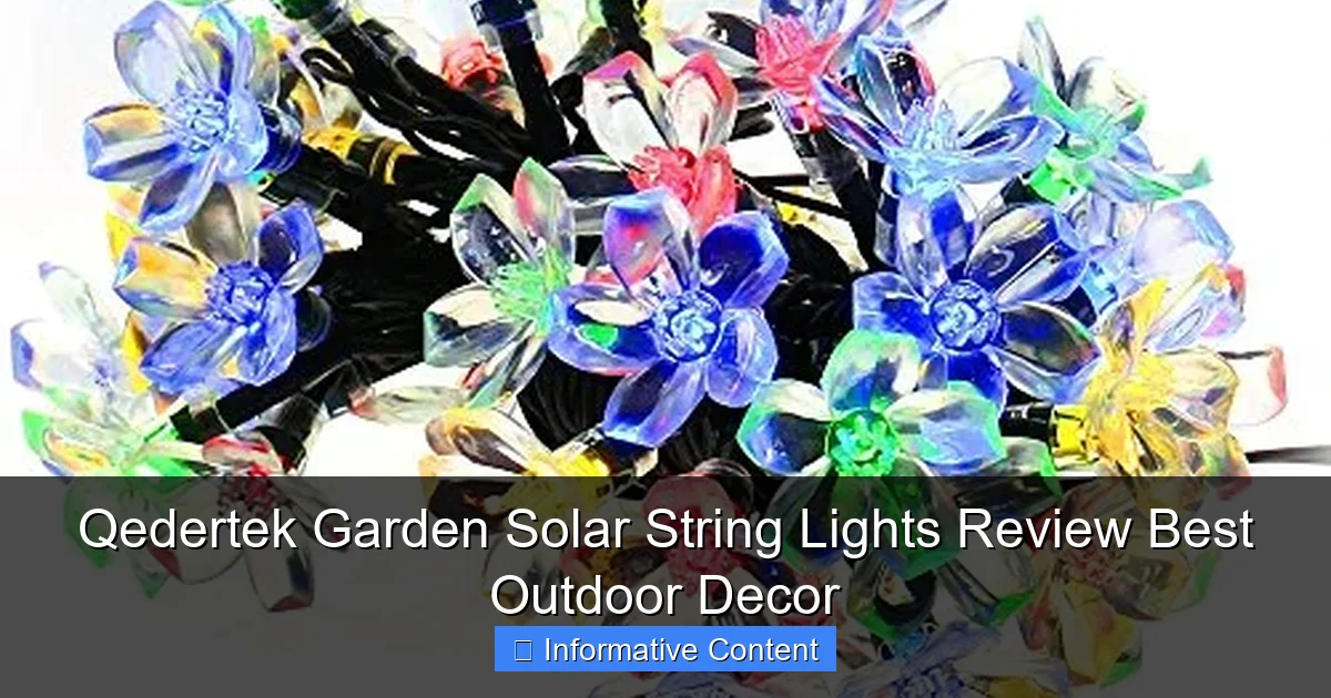 Qedertek Garden Solar String Lights Review Best Outdoor Decor