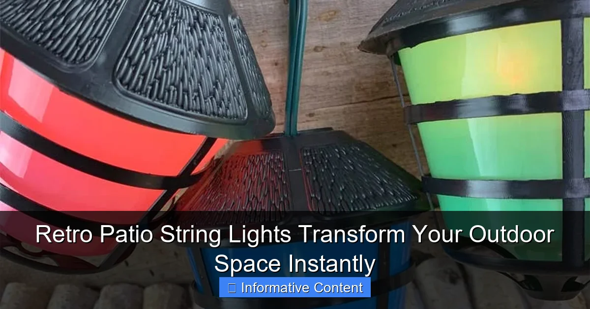Retro Patio String Lights Transform Your Outdoor Space Instantly