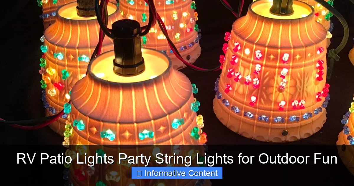 RV Patio Lights Party String Lights for Outdoor Fun