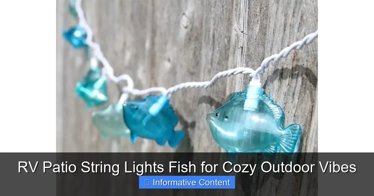 RV Patio String Lights Fish for Cozy Outdoor Vibes