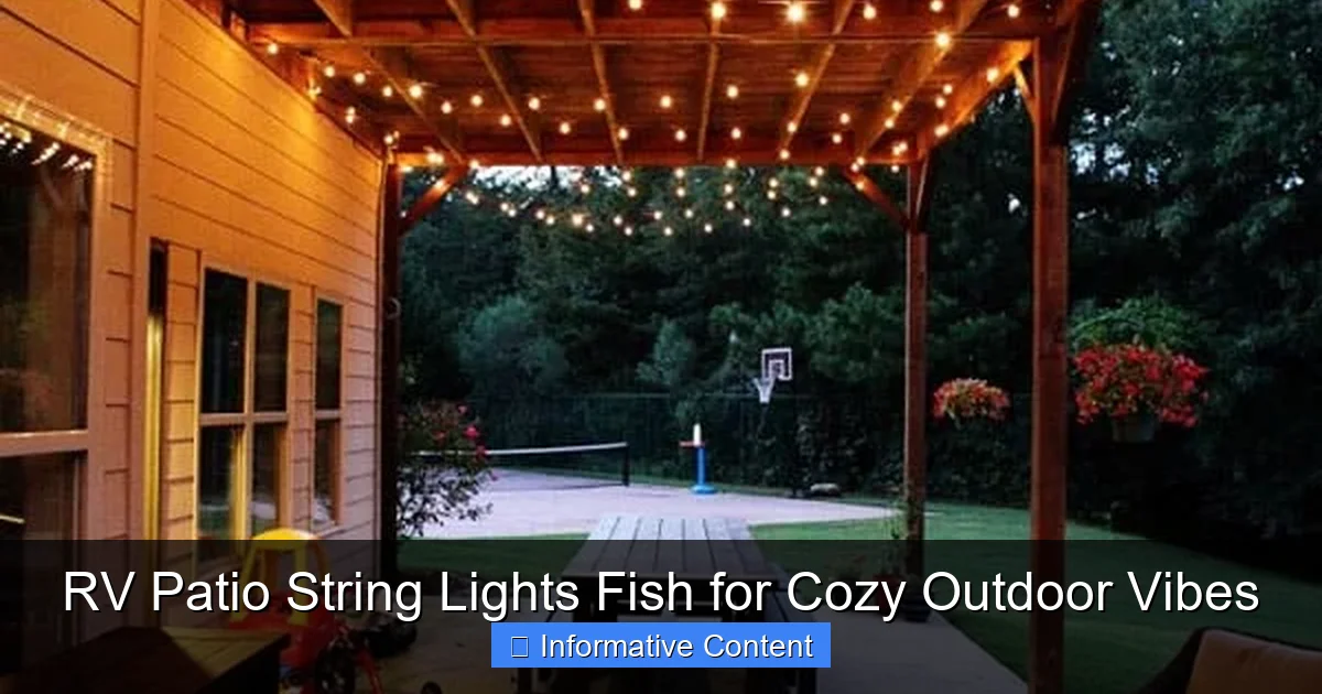 RV Patio String Lights Fish for Cozy Outdoor Vibes