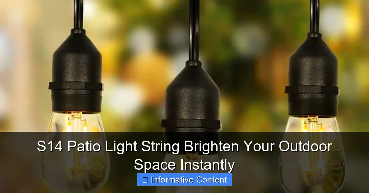 S14 Patio Light String Brighten Your Outdoor Space Instantly